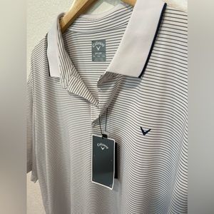 Callaway Opti Dri Golf Polo Mens XXL stripe print